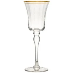 10 Strawberry Street Kate 9 Oz. Gold Rimmed White Wine Glass - 4/Pack
