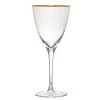 10 Strawberry Street Markle 12 Oz. Gold Rimmed White Wine Glass - 4/Pack