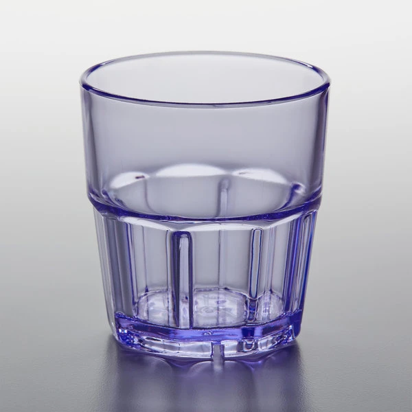 GET Enterprises GET 9907-1-BL Bahama 7 Oz. Blue Customizable SAN Plastic Tumbler - 72/Case - Image 2