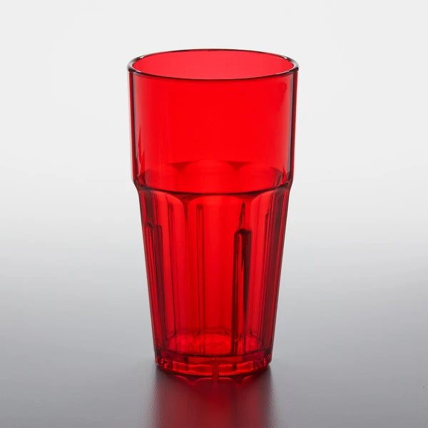 GET Enterprises GET 9916-1-R Bahama 16 Oz. Red Customizable SAN Plastic Tumbler - 72/Case - Image 2
