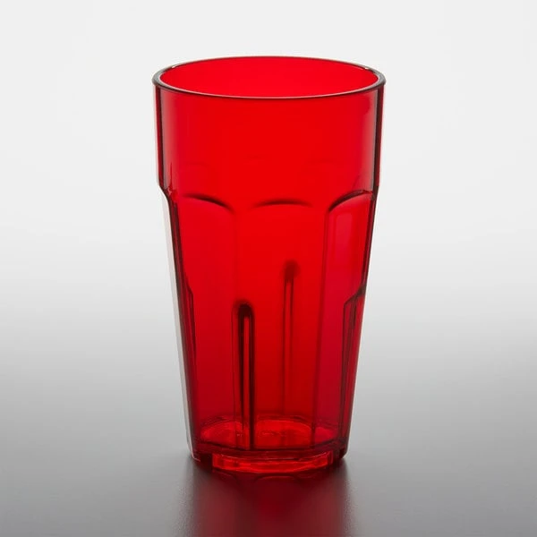 GET Enterprises GET 9920-1-R Bahama 20 Oz. Red Customizable SAN Plastic Tumbler - 72/Case - Image 2