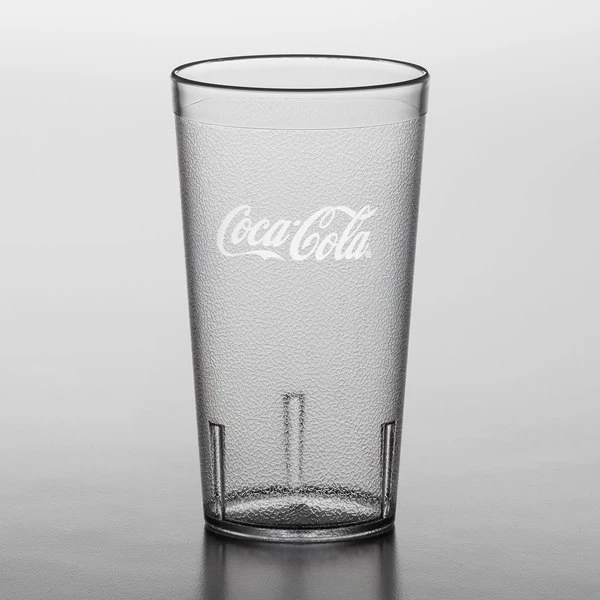 Carlisle 52163550E Stackable 16 Oz. Clear Coca-Cola® SAN Plastic Tumbler - 72/Case - Image 2