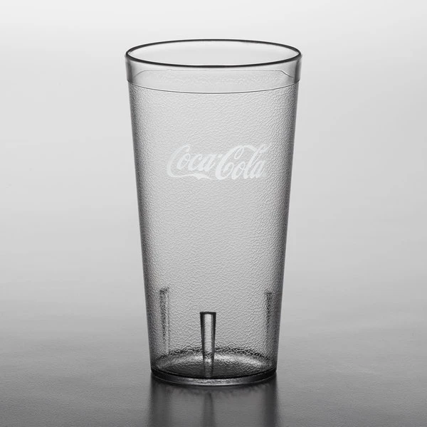 Carlisle 52203550A Stackable 20 Oz. Clear Coca-Cola® SAN Plastic Tumbler - 72/Case - Image 2