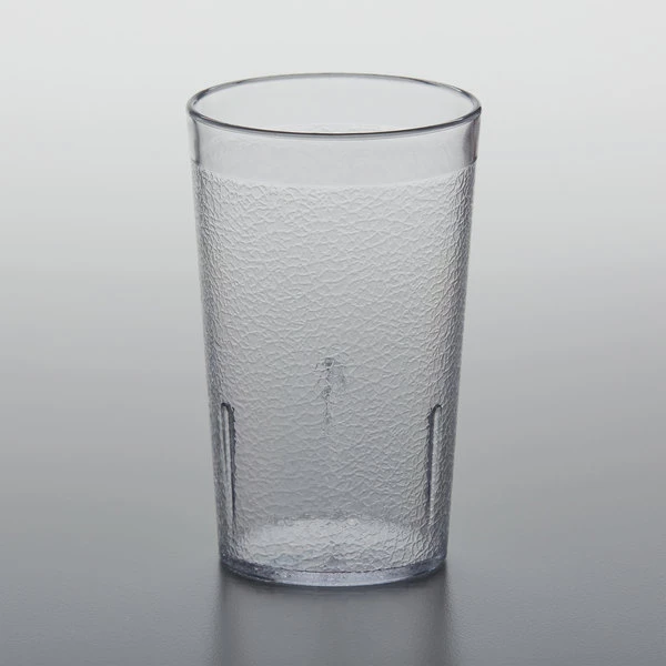 GET Enterprises GET 6605-1-CL 5 Oz. Clear Customizable SAN Plastic Pebbled Tumbler - 72/Case - Image 2