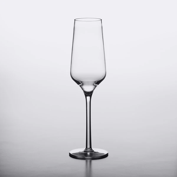 Libbey 92451 Infinium Prism 8.5 Oz. Tritan Plastic Champagne Flute - 12/Case - Image 2