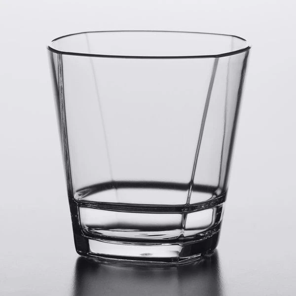 Libbey 92442 Infinium Torque 12 Oz. Tritan Plastic Stackable Double Rocks / Old Fashioned Glass - 12/Case - Image 2