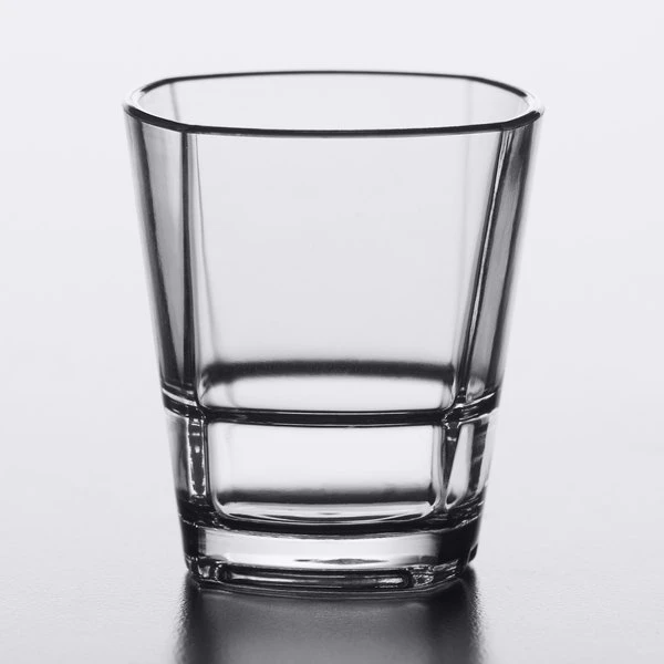 Libbey 92440 Infinium Torque 1.5 Oz. Tritan Plastic Stackable Shot Glass - 24/Case - Image 2