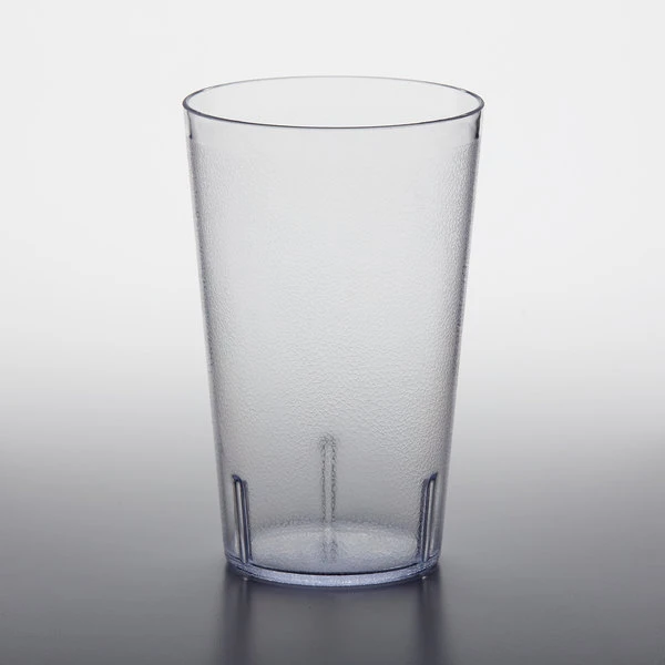 GET Enterprises GET 5032-1-CL 32 Oz. Clear Customizable SAN Plastic Pebbled Tumbler - 48/Case - Image 2