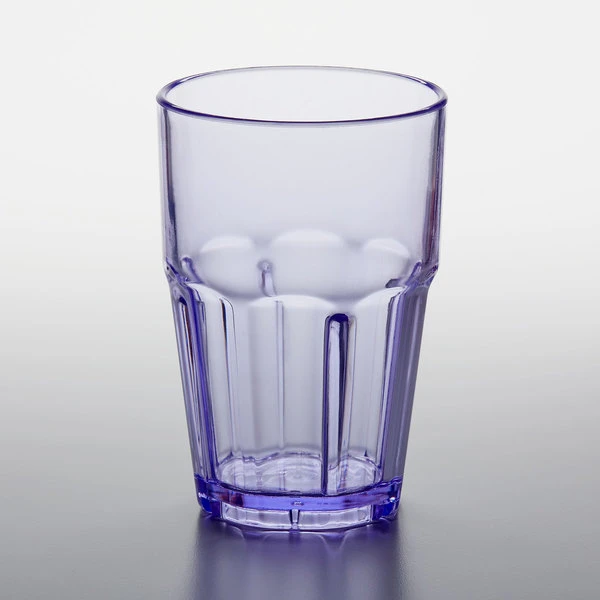 GET Enterprises GET 9914-1-BL Bahama 14 Oz. Blue Customizable SAN Plastic Tumbler - 72/Case - Image 2