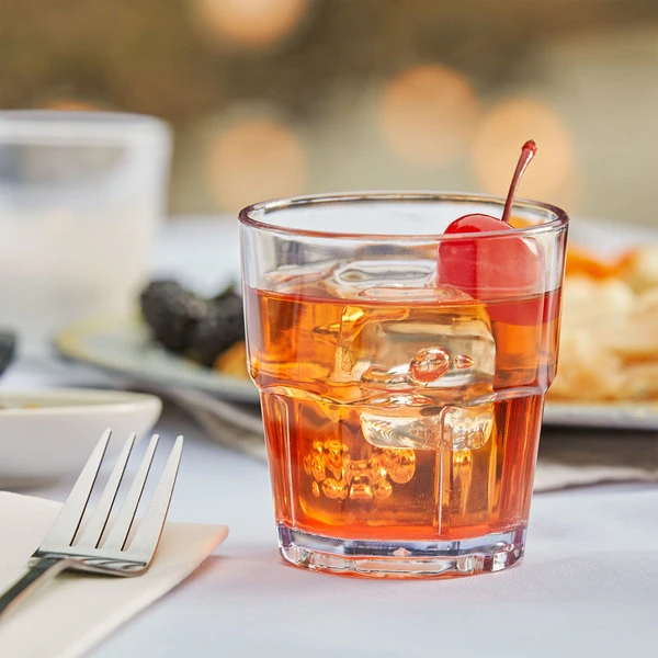 GET Enterprises GET 9907-1-CL Bahama 7 Oz. Clear Customizable SAN Plastic Tumbler - 72/Case