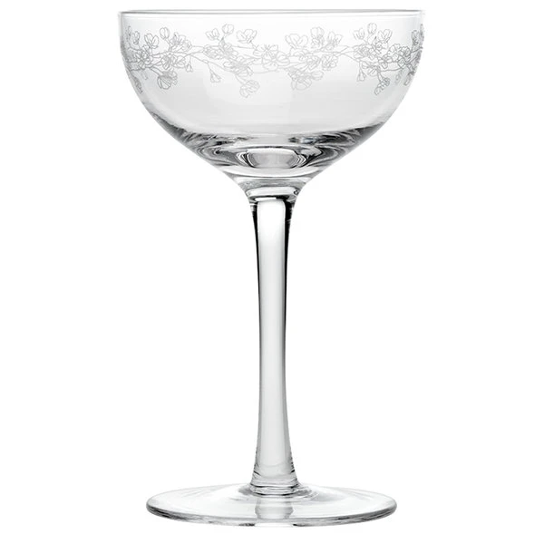 Arcoroc By Chris Adams CA504 Mix Collection 6 Oz. Etched Coupe Cocktail Glass By Arc Cardinal - 24/Case