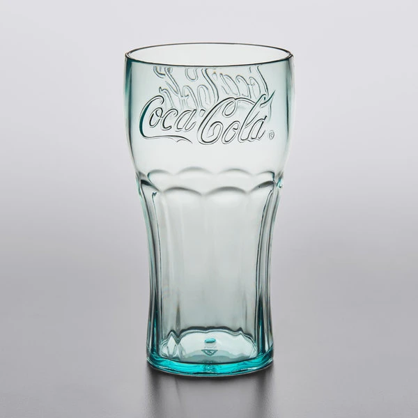 GET Enterprises GET 1116-JC Bell 16 Oz. Jade Coca-Cola® SAN Plastic Soda Glass - 72/Case - Image 2
