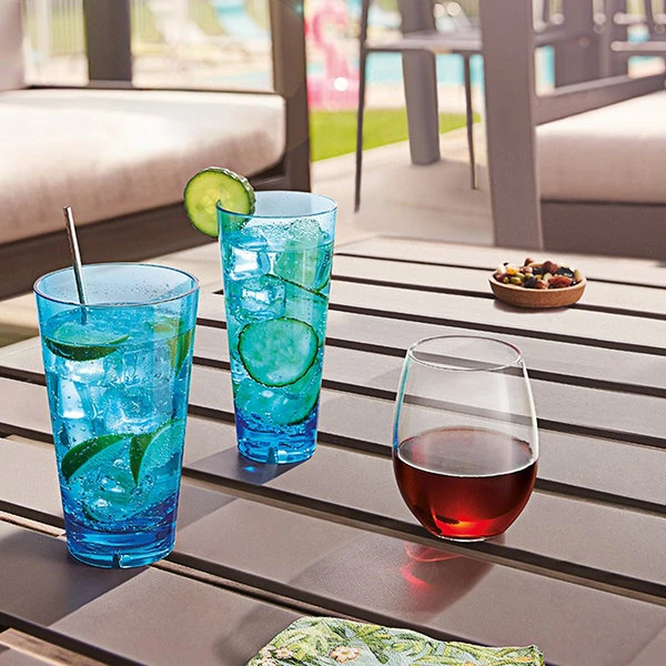 Arcoroc FM120 Outdoor Perfect 15 Oz. SAN Plastic Stemless Wine Glass By Arc Cardinal - 36/Case - Image 2