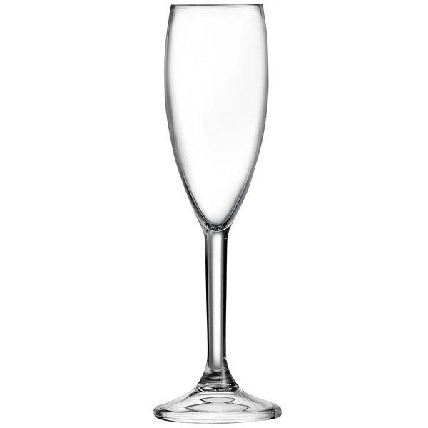 Arcoroc E6125 Outdoor Perfect 5 Oz. SAN Plastic Champagne Flute By Arc Cardinal - 36/Case - Image 2