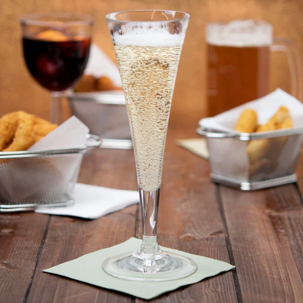 Carlisle 4362007 Liberty 5.8 Oz. Plastic Champagne Flute - 6/Pack