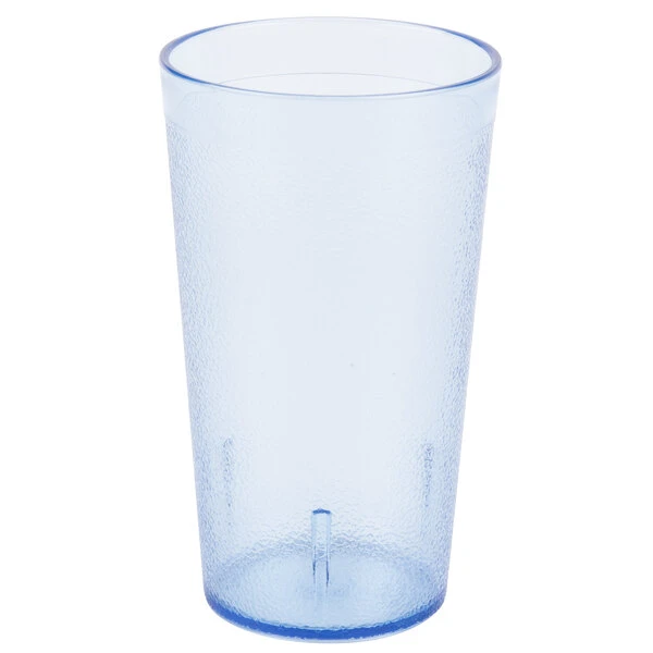 Carlisle 521254 Stackable 12 Oz. Blue SAN Plastic Tumbler - 6/Pack - Image 2