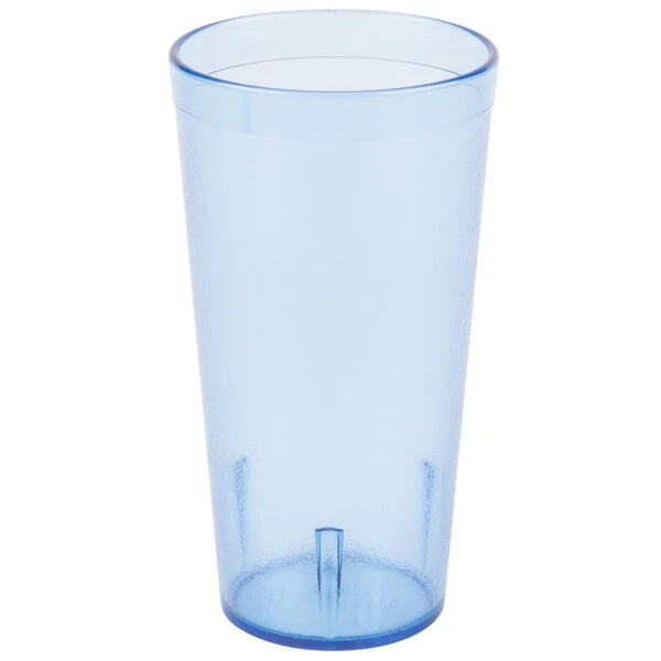 Carlisle 522054 Stackable 20 Oz. Blue SAN Plastic Tumbler - 6/Pack - Image 2