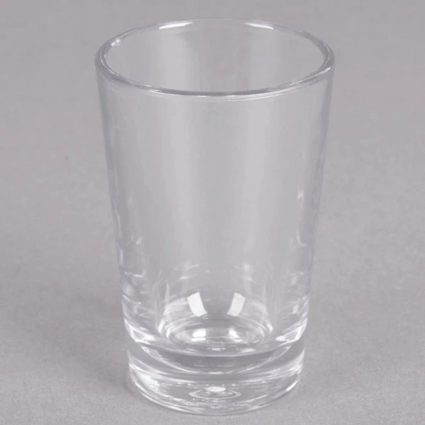 Carlisle 560207 Alibi 1.7 Oz. SAN Plastic Shooter / Dessert Shot Glass - 6/Pack - Image 2