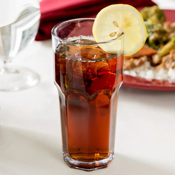 Carlisle 581407 Louis 14 Oz. Clear SAN Plastic Tumbler - 4/Pack