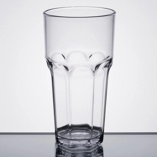 Carlisle 581607 Louis 16 Oz. Clear SAN Plastic Tumbler - 4/Pack - Image 2