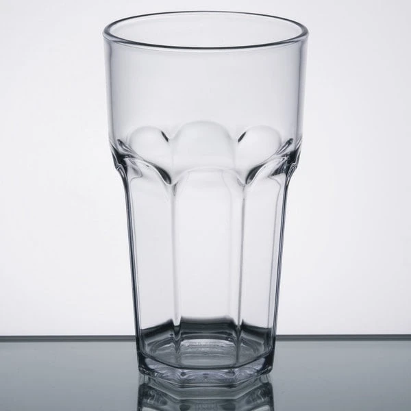Carlisle 582007 Louis 20 Oz. Clear SAN Plastic Tumbler - 4/Pack - Image 2
