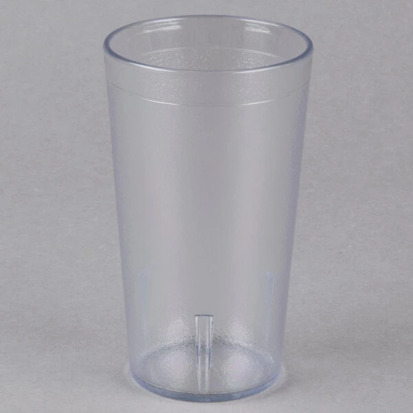 Carlisle 521207 Stackable 12 Oz. Clear SAN Plastic Tumbler - 6/Pack - Image 2