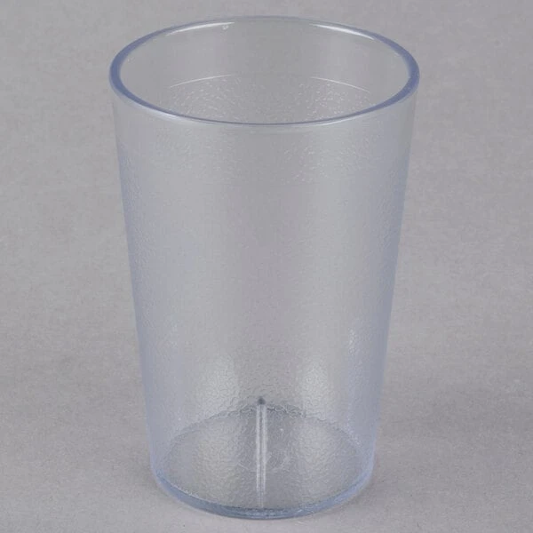 Carlisle 552607 Stackable 8 Oz. Clear SAN Plastic Tumbler - 6/Pack - Image 2