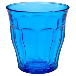 Duralex 1027SR06SB Picardie 8.75 Oz. Blue Stackable Glass Tumbler - 48/Case