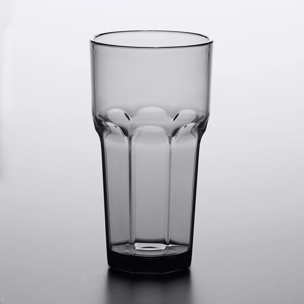 Carlisle 581618 Louis 16 Oz. Smoke SAN Plastic Tumbler - 24/Case - Image 2