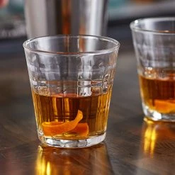 Duralex 1032AB06 Prisme 7.75 Oz. Stackable Glass Tumbler - 6/Pack