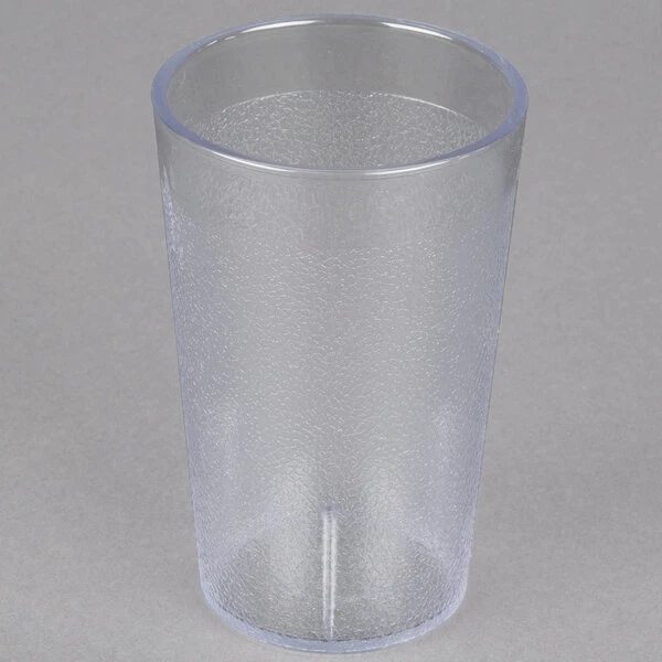 Carlisle 550607 Stackable 9.5 Oz. Clear SAN Plastic Tumbler - 6/Pack - Image 2