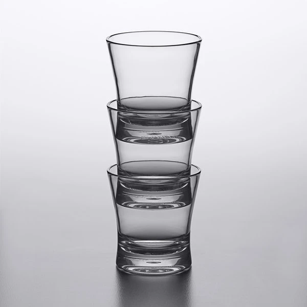 Carlisle 560907 Alibi 9 Oz. SAN Plastic Rocks / Old Fashioned Glass - 24/Case - Image 3
