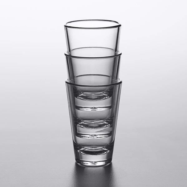 Carlisle 560307 Alibi 2.9 Oz. SAN Plastic Shooter / Dessert Shot Glass - 6/Pack - Image 3