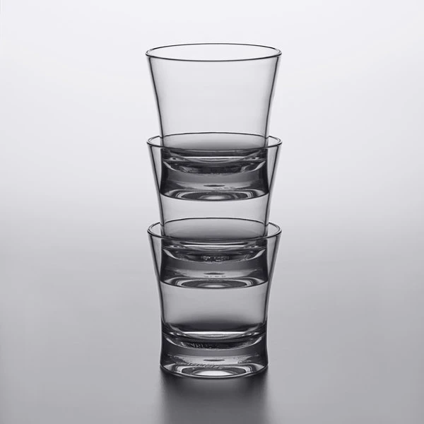 Carlisle 561207 Alibi 11.3 Oz. SAN Plastic Double Rocks / Old Fashioned Glass - 6/Pack - Image 3
