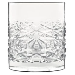 Luigi Bormioli 12346/01 Mixology 12.75 Oz. Textures Rocks / Double Old Fashioned Glass - 24/Case