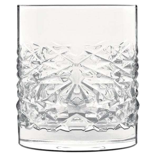 Luigi Bormioli 12346/01 Mixology 12.75 Oz. Textures Rocks / Double Old Fashioned Glass - 24/Case