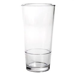 Elite Global Solutions DW3286PC-CL 20 Oz. Plastic Stackable Cooler Glass - 24/Case