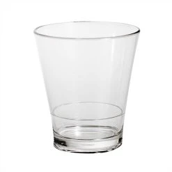 Elite Global Solutions DW3291PC-CL 12 Oz. Plastic Stackable Double Rocks / Old Fashioned Glass - 24/Case