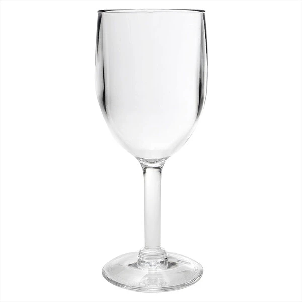 Elite Global Solutions DW3292PC-CL 8 Oz. Plastic Wine Glass - 24/Case