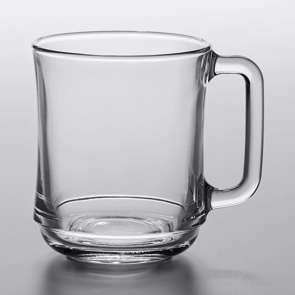 Duralex 4018AR06 Empliable 10.875 Oz. Stackable Glass Coffee Mug - 48/Case - Image 2