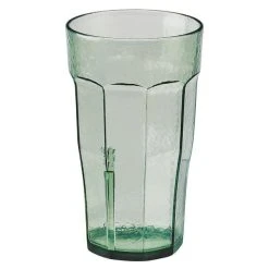 Cambro LT10427 Laguna 10 Oz. Spanish Green Customizable SAN Plastic Tumbler - 36/Case