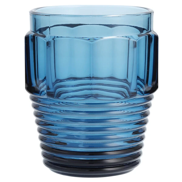 Fortessa Tableware Solutions Fortessa Bolt 11 Oz. Slate Blue Stackable Rocks / Double Old Fashioned Glass - 6/Pack