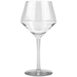 GET Enterprises GET SW-2000-CL Via 18 Oz. Customizable Tritan Plastic Wine Glass - 24/Case