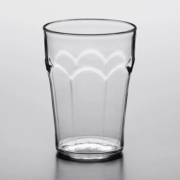 Choice 9 Oz. Clear SAN Plastic Paneled Tumbler - 12/Pack - Image 2