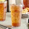 Choice 20 Oz. Clear SAN Plastic Paneled Tumbler - 12/Pack