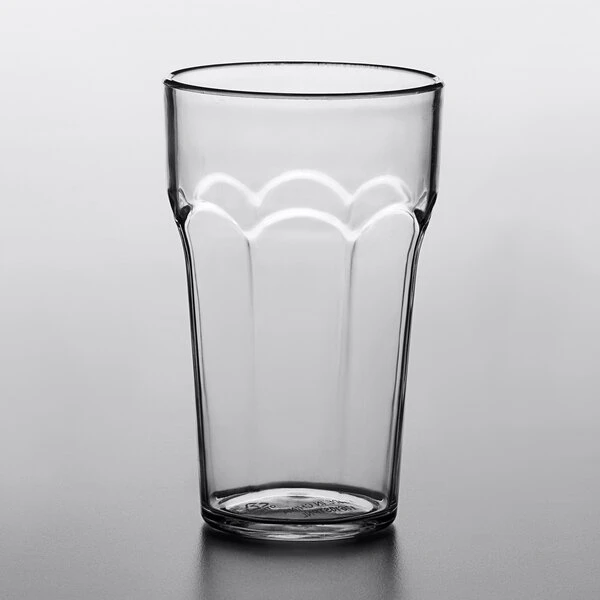 Choice 10 Oz. Clear SAN Plastic Paneled Tumbler - 12/Pack - Image 2