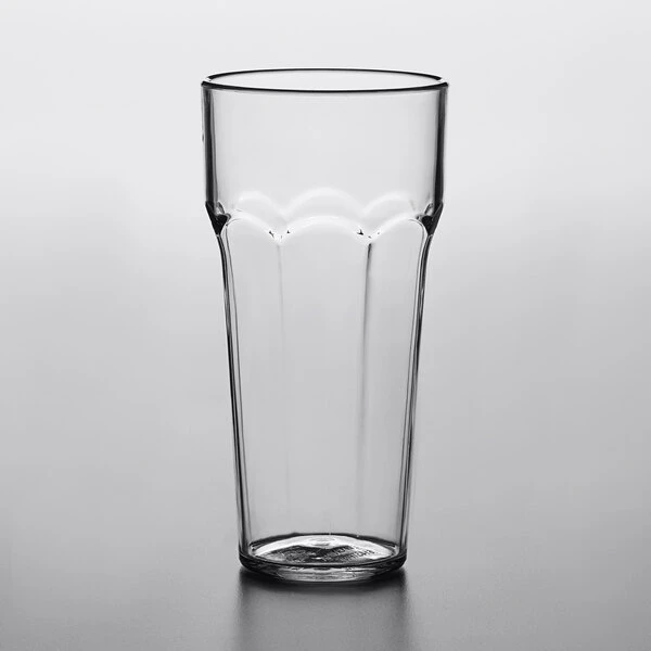 Choice 14 Oz. Clear SAN Plastic Paneled Tumbler - 12/Pack - Image 2