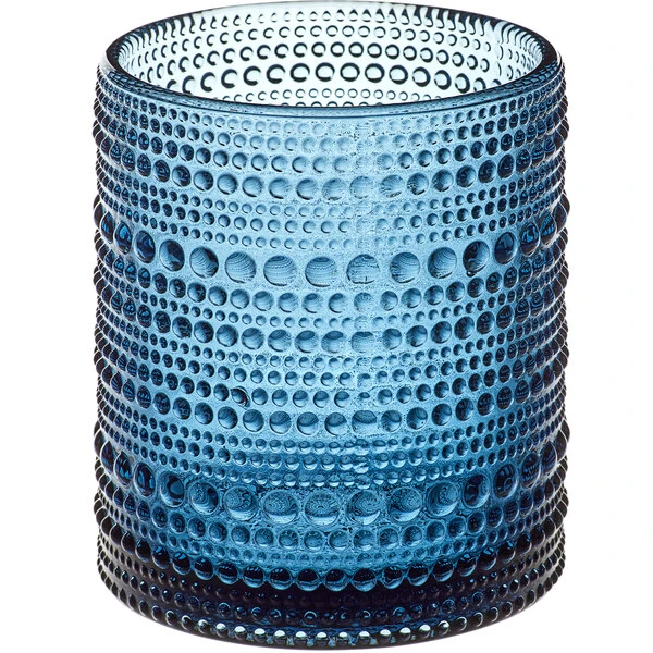 Fortessa Tableware Solutions Fortessa Jupiter 10 Oz. Cornflower Blue Rocks / Double Old Fashioned Glass - 24/Case - Image 2