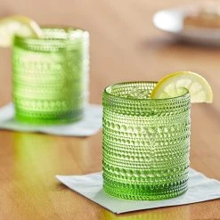 Fortessa Tableware Solutions Fortessa Jupiter 10 Oz. Fern Green Rocks / Double Old Fashioned Glass - 24/Case