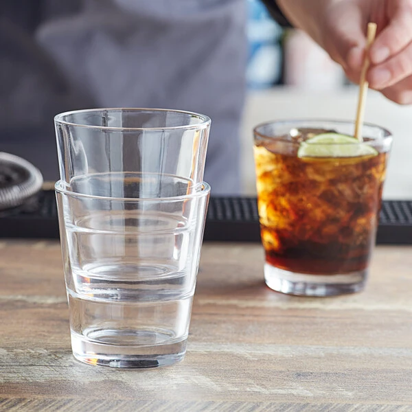 Acopa Select 12 Oz. Stackable Rocks / Old Fashioned Glass - 12/Case - Image 3